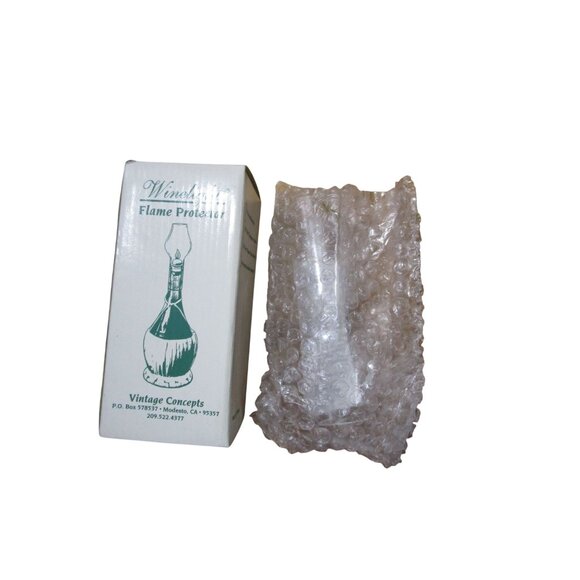 Winelight Flame Protector Glass Chimney For Wine Bottles Vintage Concepts - Picture 10 of 13